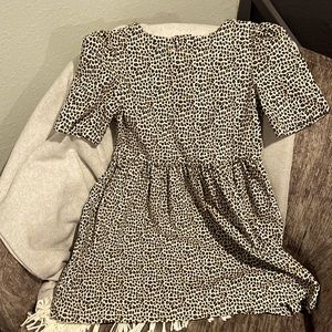 Gap kids , size small/regular, girls corduroy leopard dress
